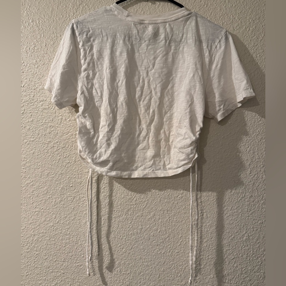Universal Thread White Drawstring Crop Top - Picture 2 of 2